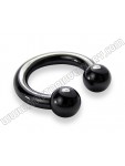 Black Circular Barbell