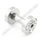 Stainless Steel Ear Screw with Clear Gem