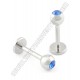 Stainless Steel Labret With Gem