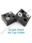 Hard plastic double-sided ink cup holder x10