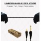 UNBREAKEABLE RCA CLIP CORD